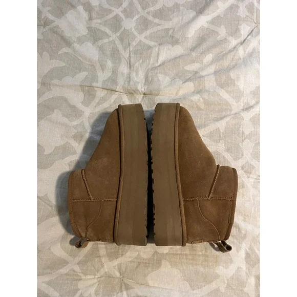 UGG ultra mini platform boot chestnut brown size 8 - Picture 3 of 11